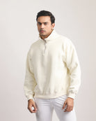 OFF WHITE ZIP TOP SWEATSHIRT