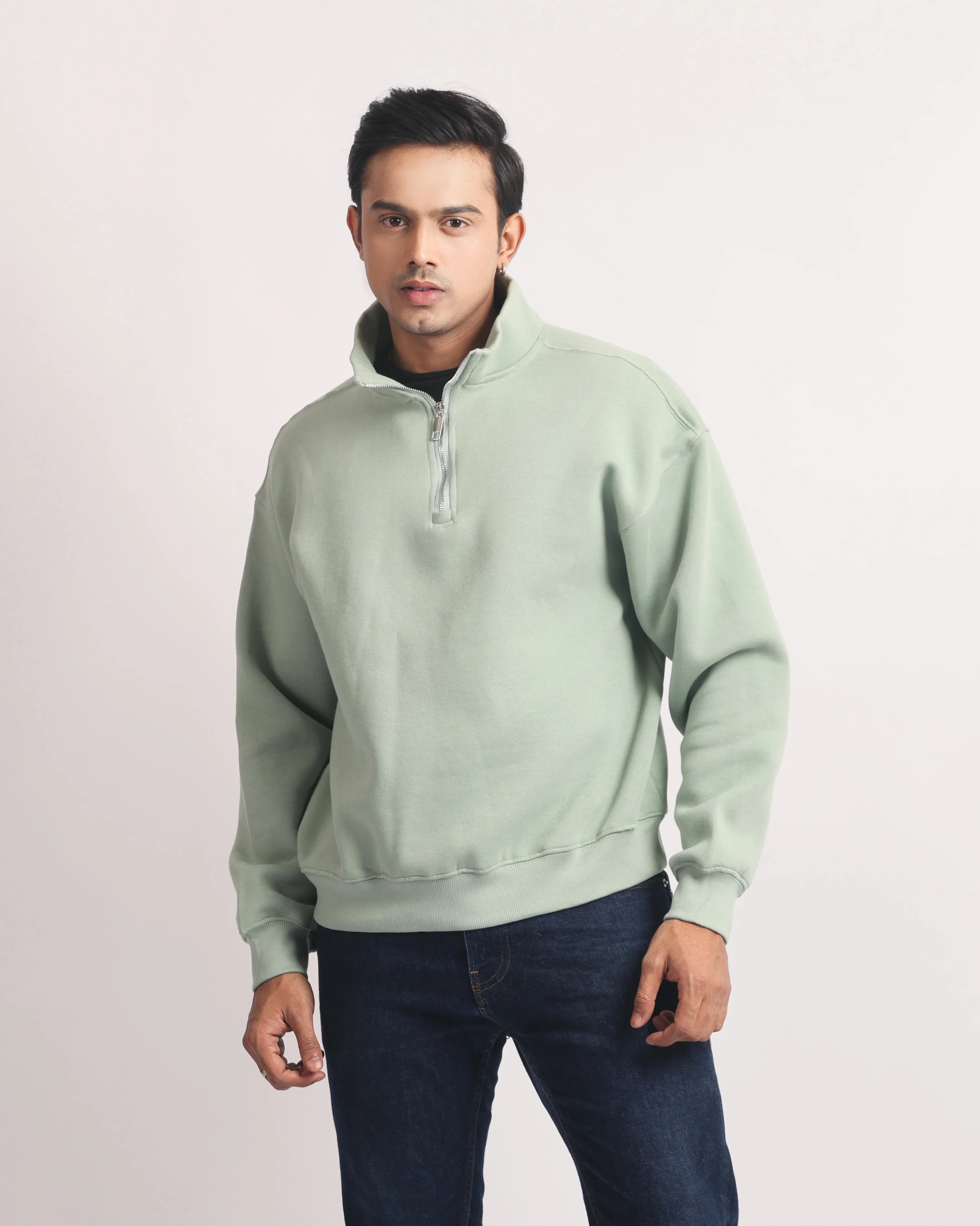 RELAXED FIT - ZIP TOP SWEATSHIRT – SHAUKINS